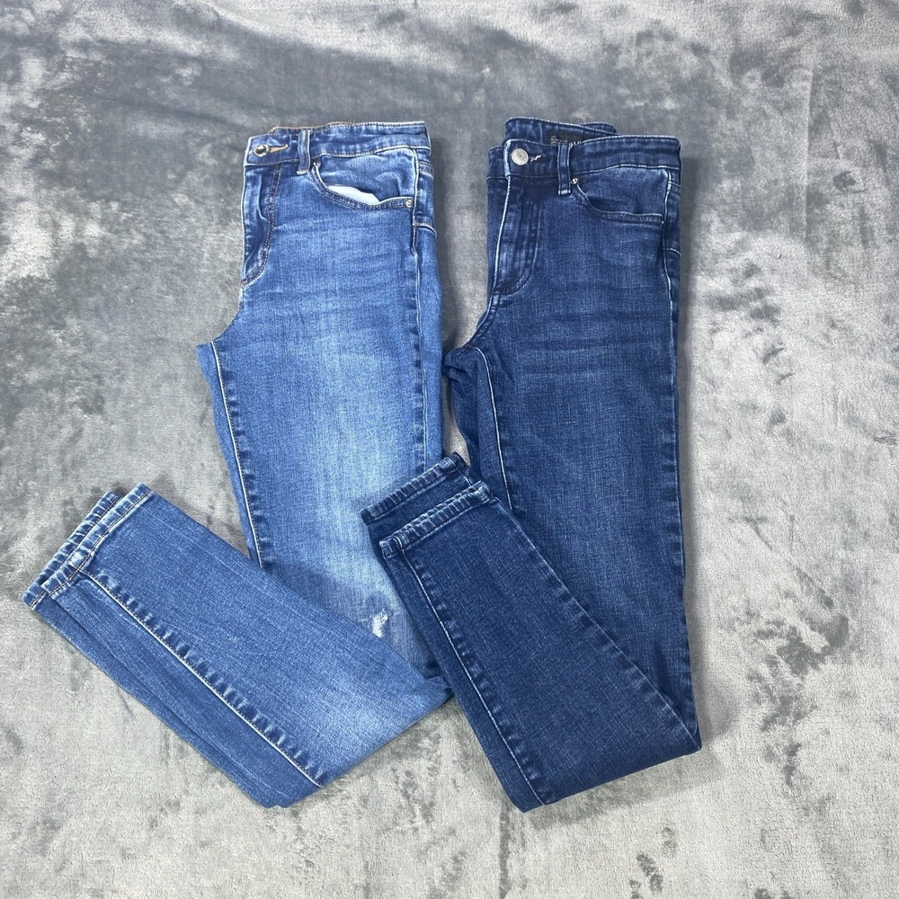 Lot Of 2 Armani Exchange Skinny Jeans Women's  25 Blue Lift Up Stretch Denim